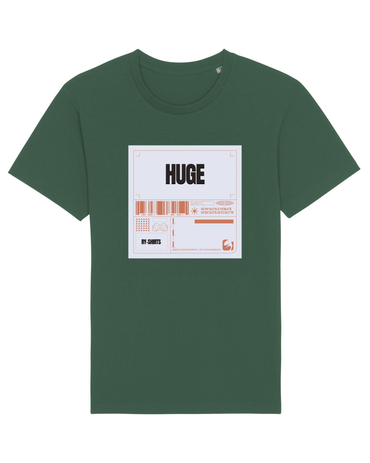 Tricou mânecă scurtă Unisex Rocker Bottle Green