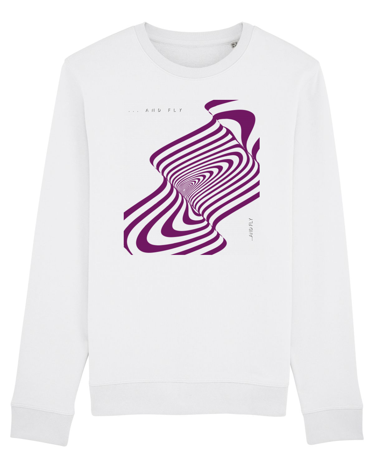 Bluză mânecă lungă Unisex Rise White