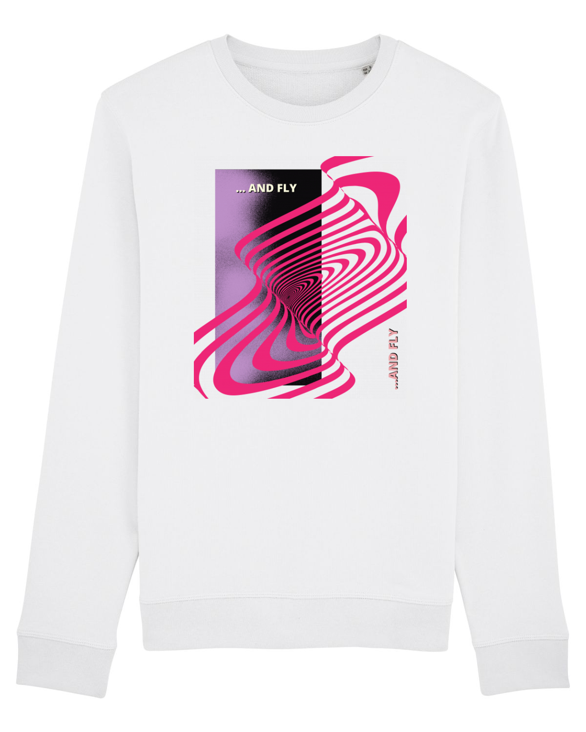 Bluză mânecă lungă Unisex Rise White