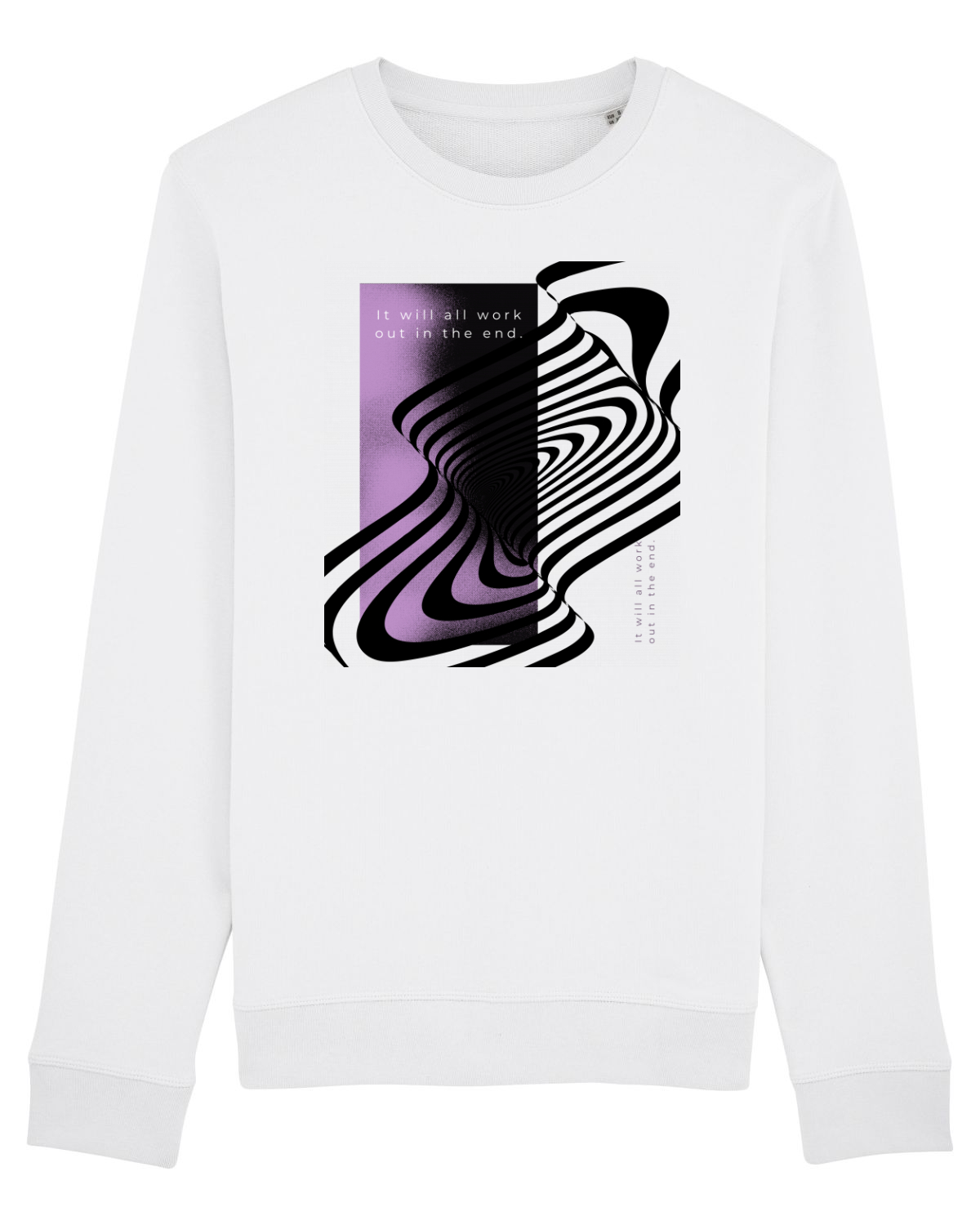 Bluză mânecă lungă Unisex Rise White