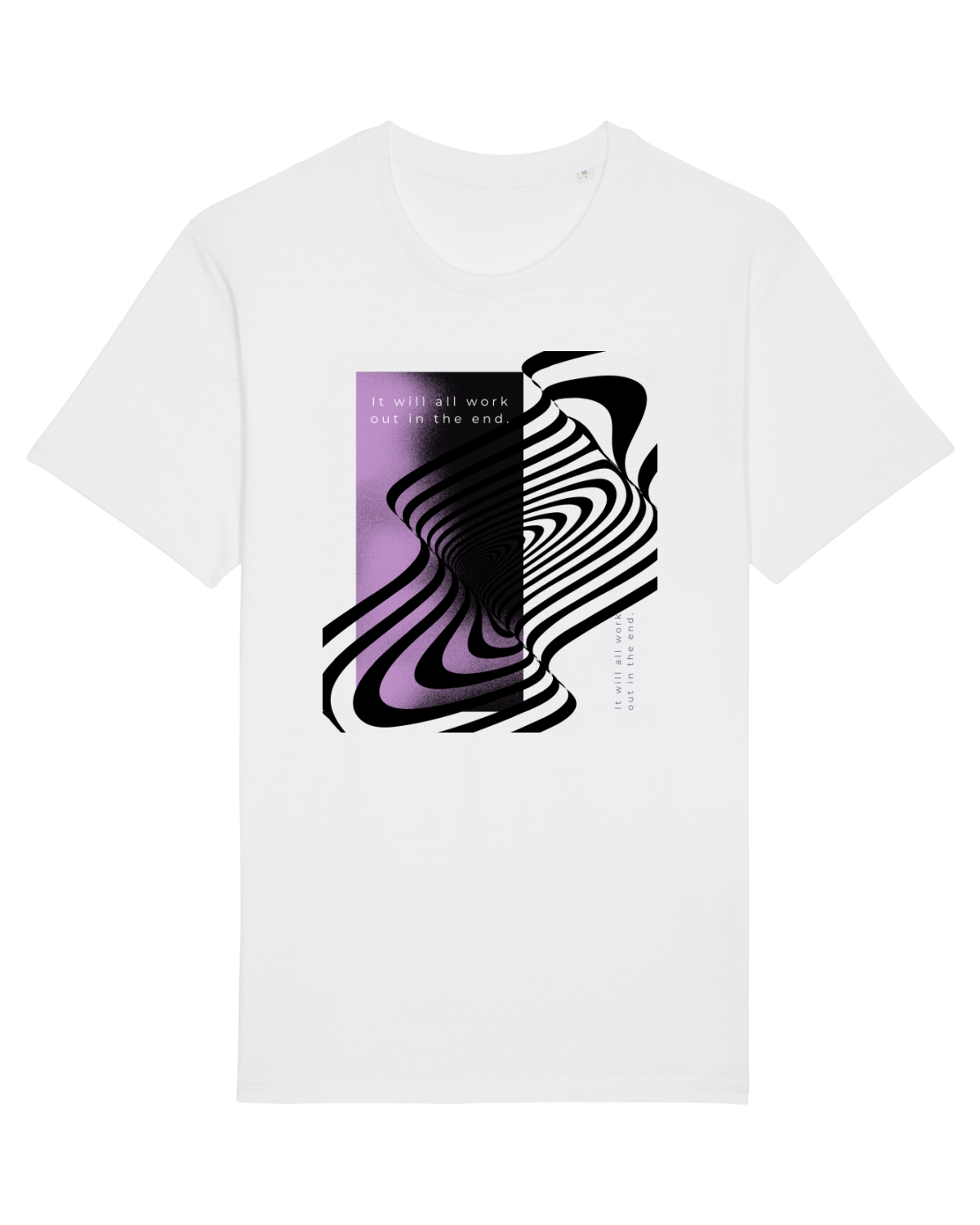 Tricou mânecă scurtă Unisex Rocker White