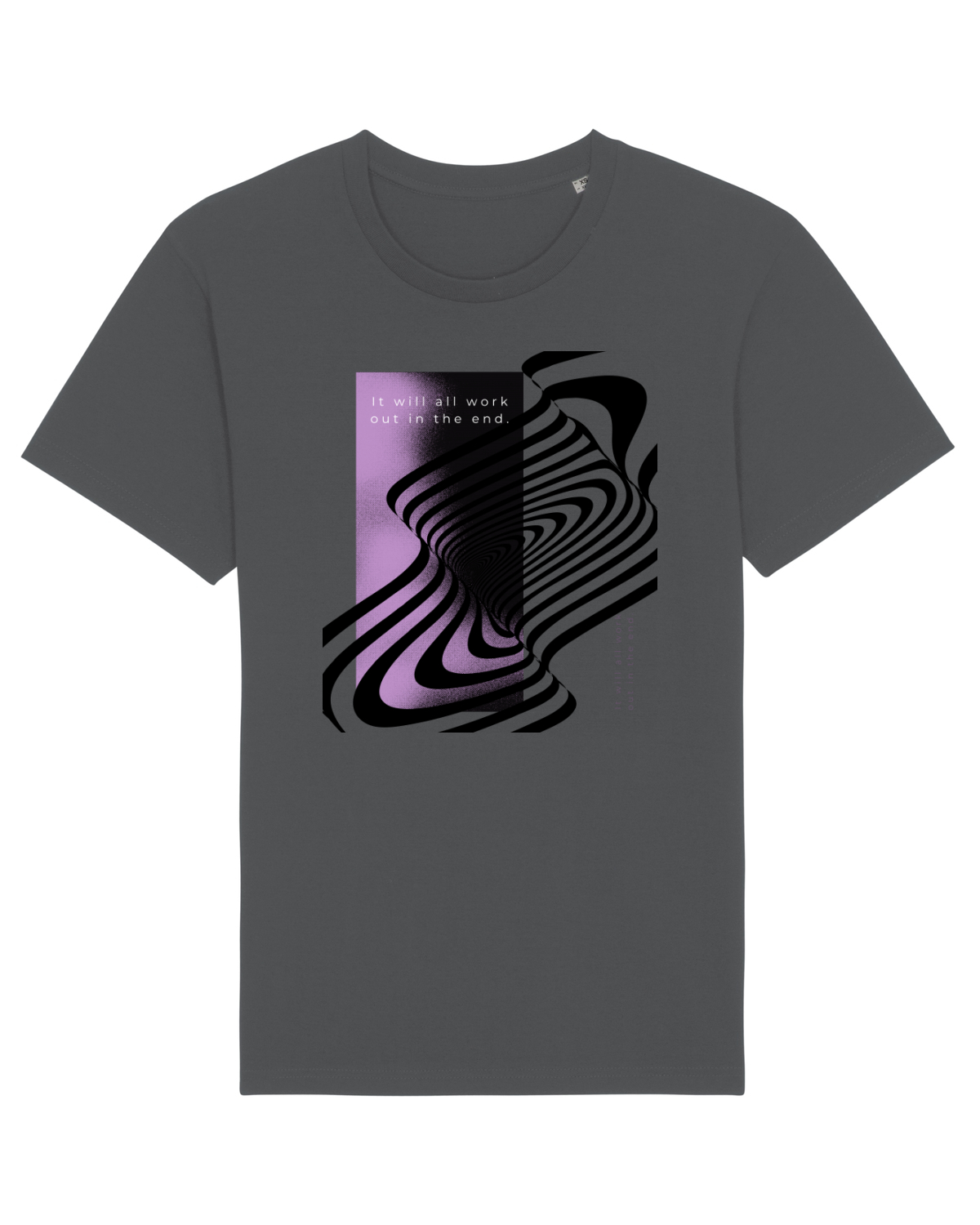 Tricou mânecă scurtă Unisex Rocker Anthracite