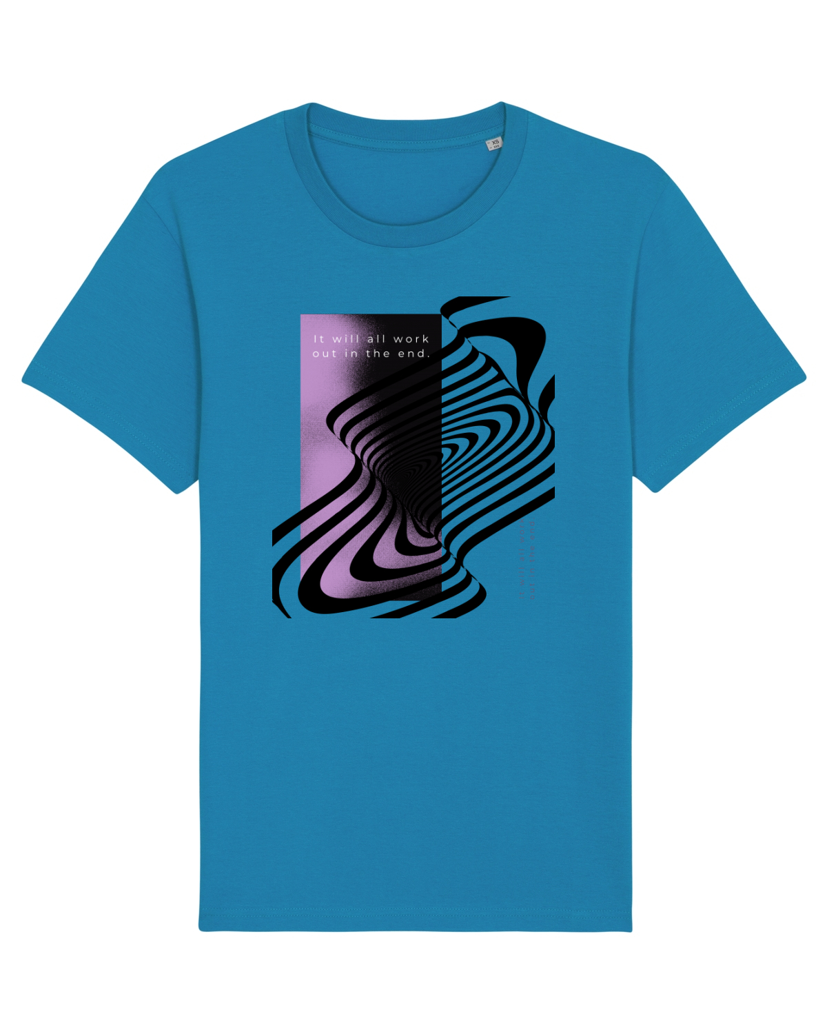 Tricou mânecă scurtă Unisex Rocker Azur