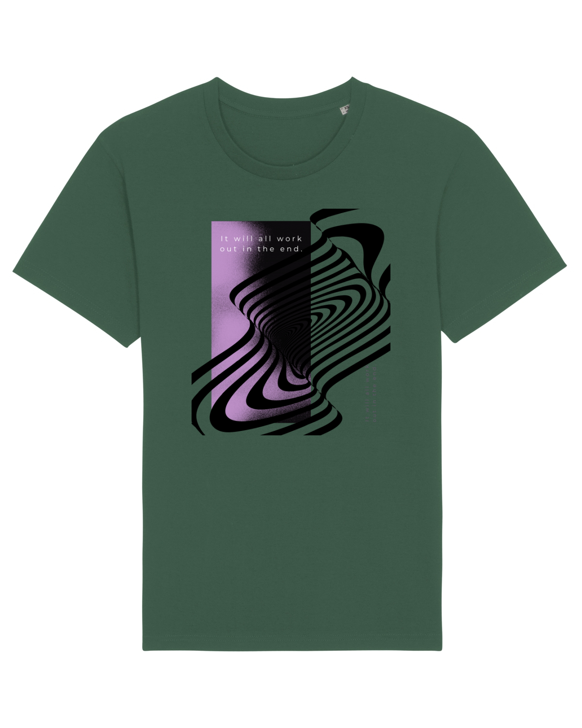 Tricou mânecă scurtă Unisex Rocker Bottle Green