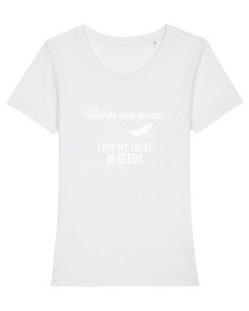 Words are wind White