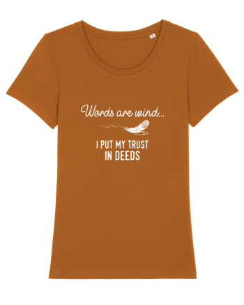 Words are wind Roasted Orange