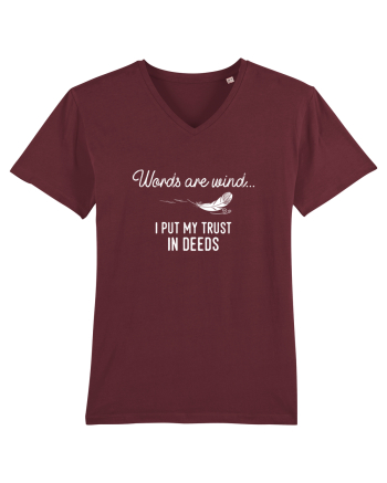 Words are wind Burgundy