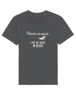 Words are wind Tricou mânecă scurtă Unisex Rocker