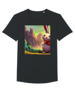 bunny Tricou mânecă scurtă guler larg Bărbat Skater