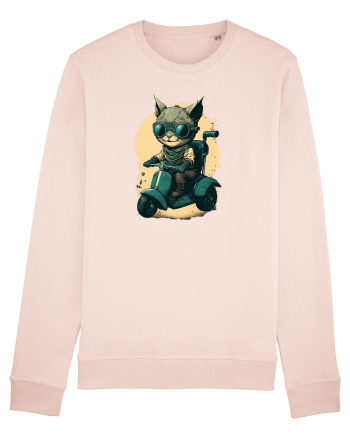 Cat on scooter Candy Pink