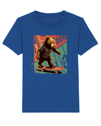 Urs pe skateboard Majorelle Blue