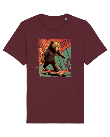 Urs pe skateboard Burgundy