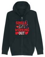 Single Taken Working Out Hanorac cu fermoar Unisex Connector