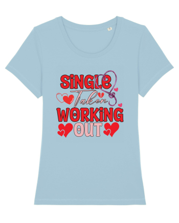 Single Taken Working Out Sky Blue