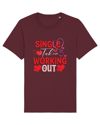 Single Taken Working Out Burgundy