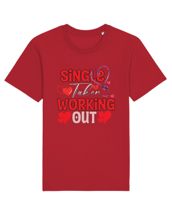 Single Taken Working Out Red