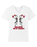 Dead Inside But It's Valentine's Tricou mânecă scurtă guler V Bărbat Presenter