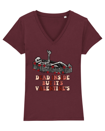 Dead Inside But It's Valentine's Burgundy