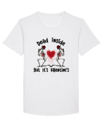 Dead Inside But It's Valentine's Tricou mânecă scurtă guler larg Bărbat Skater
