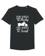 Two wheels Tricou mânecă scurtă guler larg Bărbat Skater
