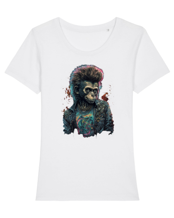 Cool monkey White