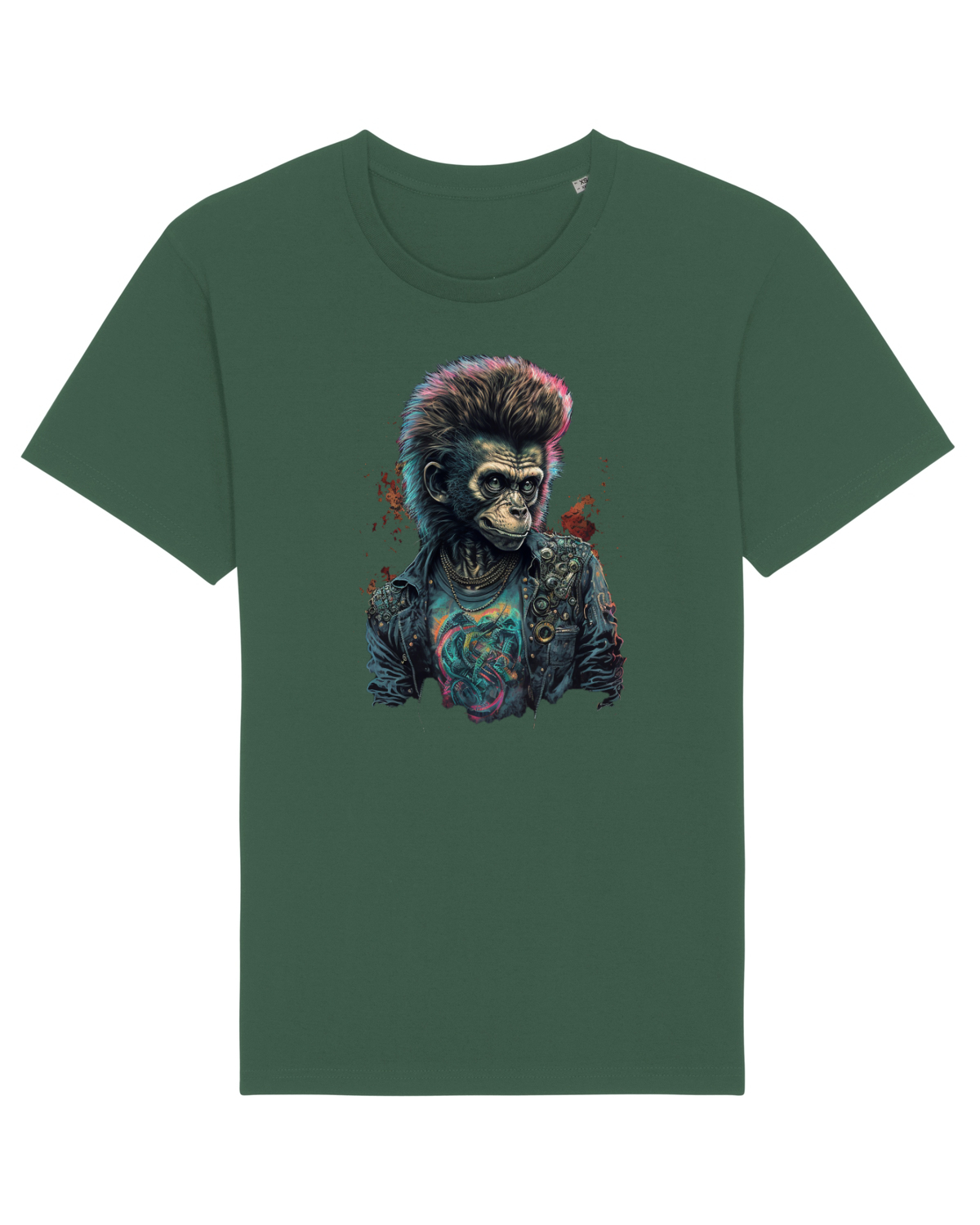 Tricou mânecă scurtă Unisex Rocker Bottle Green