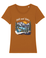 pentru montaniarzi - Chill and relax Tricou mânecă scurtă guler larg fitted Damă Expresser
