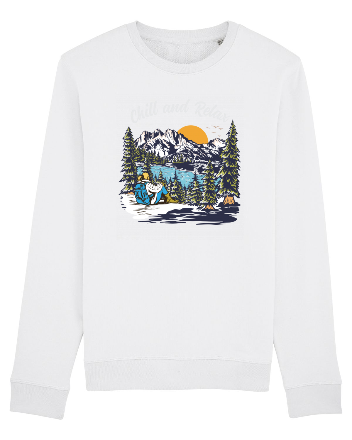 Bluză mânecă lungă Unisex Rise White