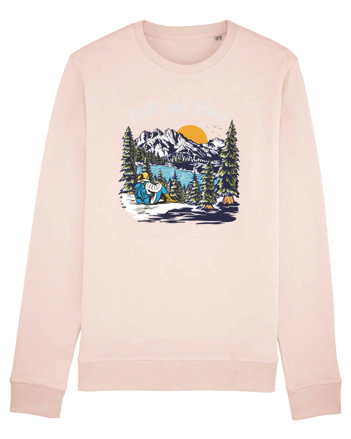 Bluză mânecă lungă Unisex Rise Candy Pink