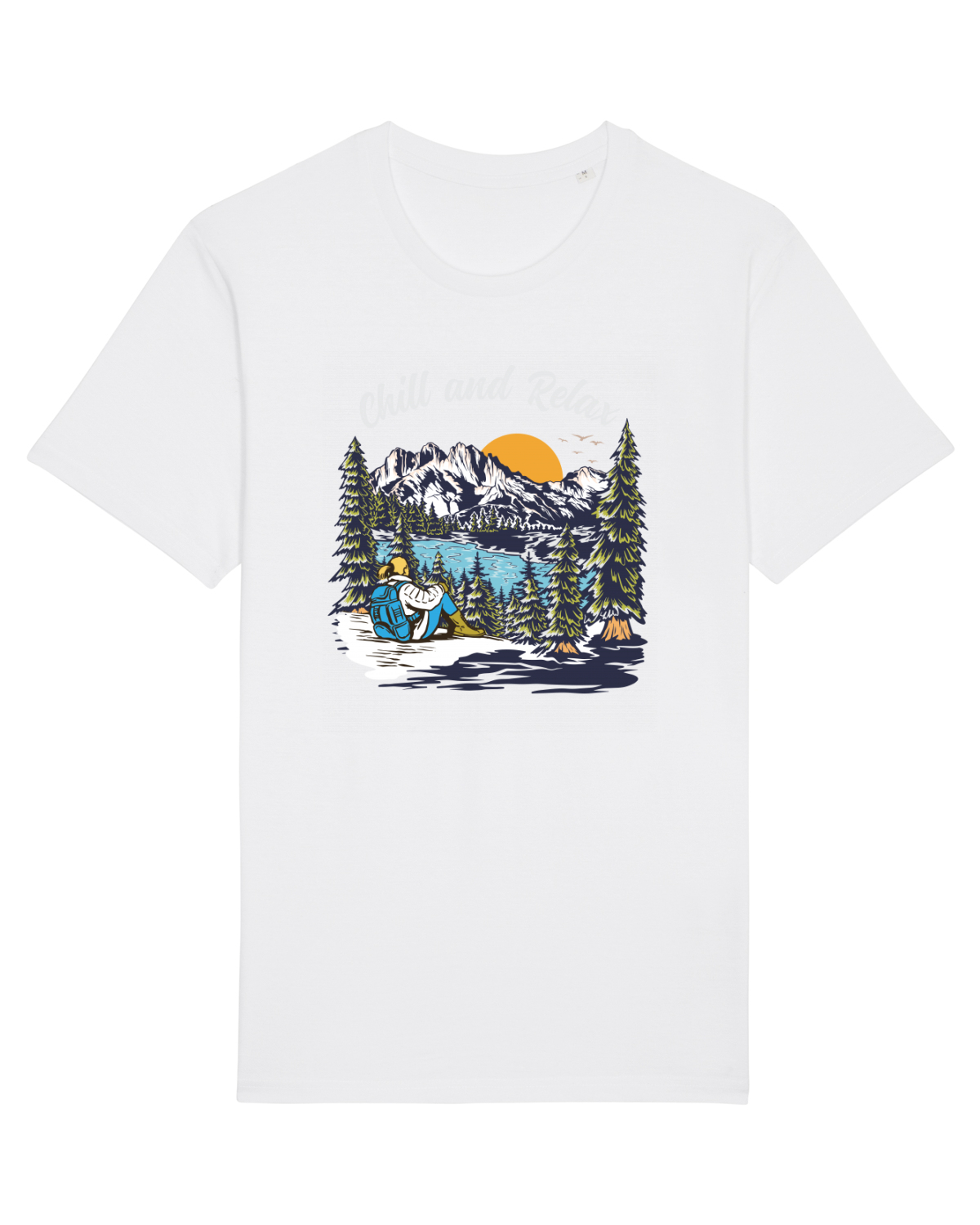 Tricou mânecă scurtă Unisex Rocker White