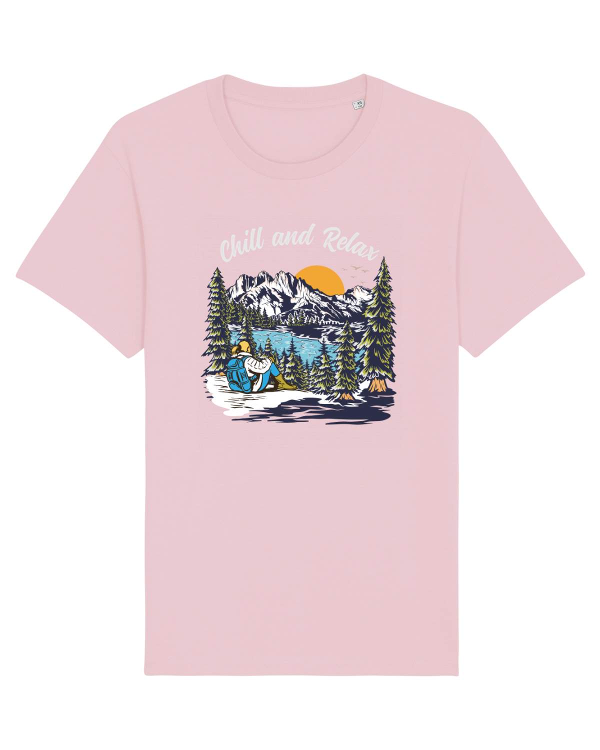 Tricou mânecă scurtă Unisex Rocker Cotton Pink