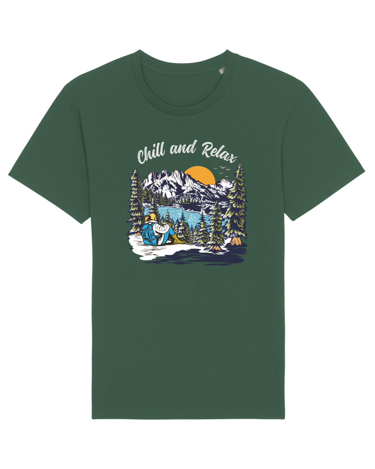 Tricou mânecă scurtă Unisex Rocker Bottle Green