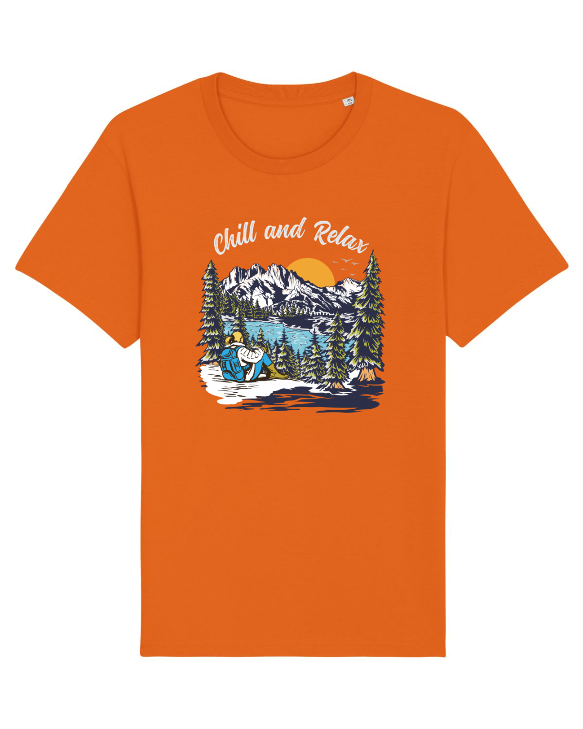 Tricou mânecă scurtă Unisex Rocker Bright Orange
