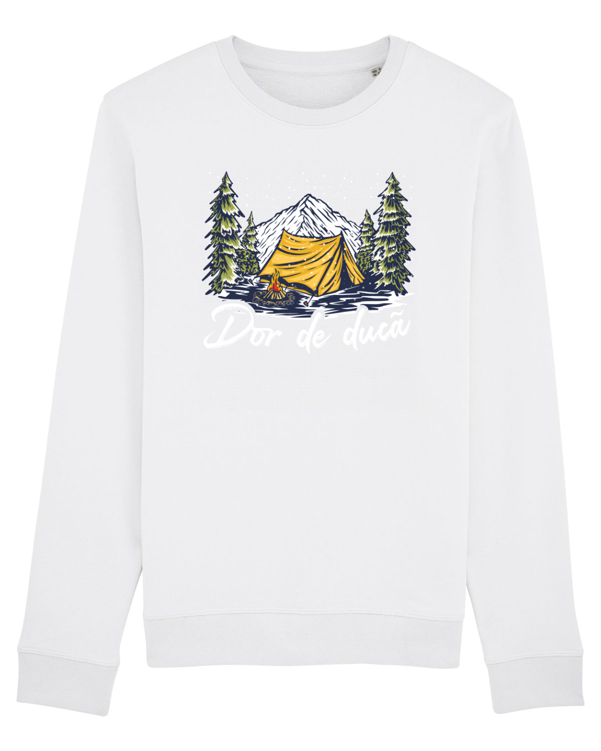 Bluză mânecă lungă Unisex Rise White