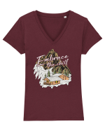pentru montaniarzi - Embrace the chill Tricou mânecă scurtă guler V Damă Evoker