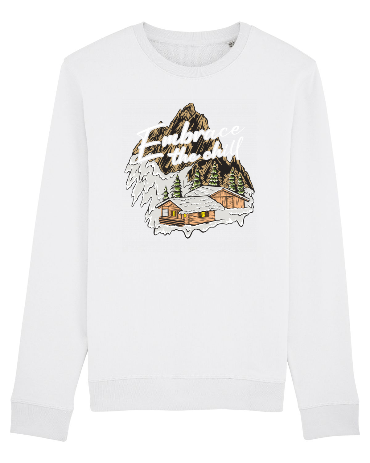 Bluză mânecă lungă Unisex Rise White
