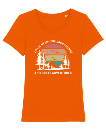 Good friends and great adventures Bright Orange