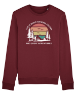 Good friends and great adventures Bluză mânecă lungă Unisex Rise