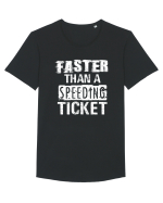 Faster than a speeding ticket Tricou mânecă scurtă guler larg Bărbat Skater