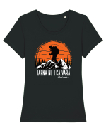 pentru montaniarzi - Iarna nu-i ca vara Tricou mânecă scurtă guler larg fitted Damă Expresser