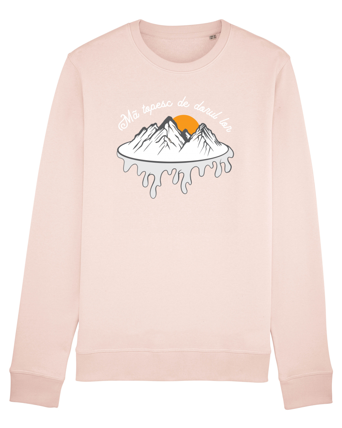 Bluză mânecă lungă Unisex Rise Candy Pink