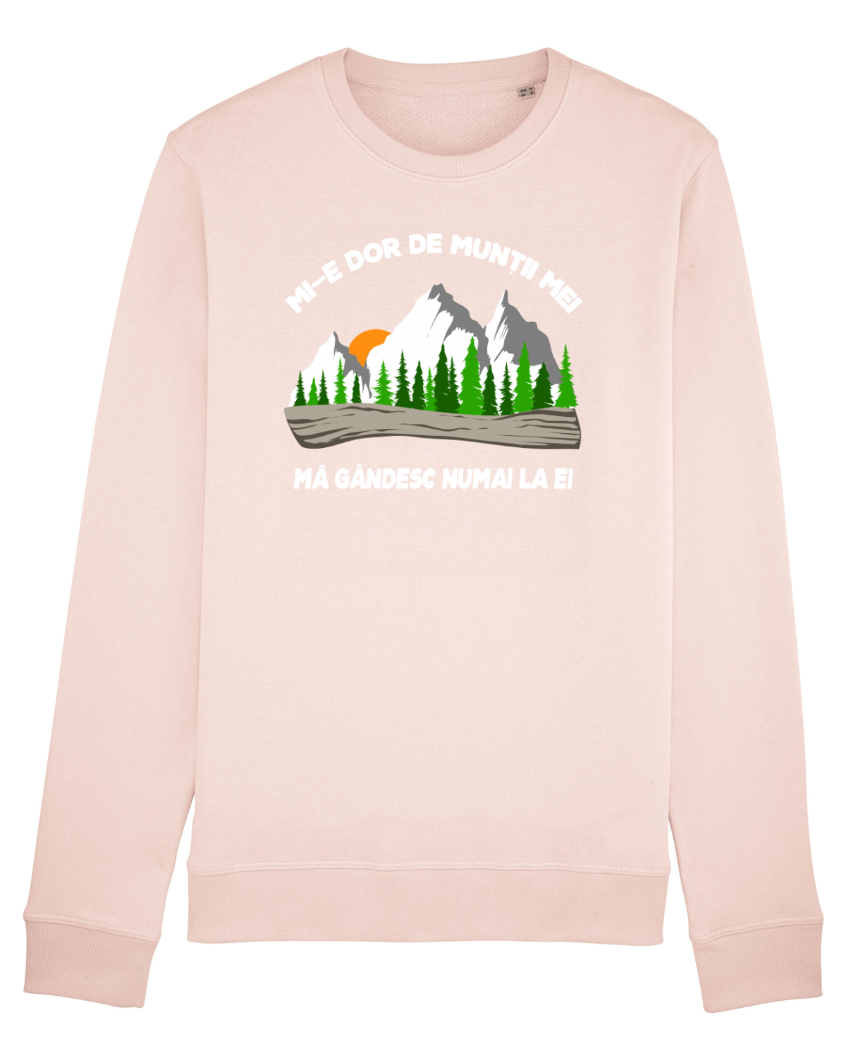 Bluză mânecă lungă Unisex Rise Candy Pink