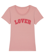 LOVER Tricou mânecă scurtă guler larg fitted Damă Expresser