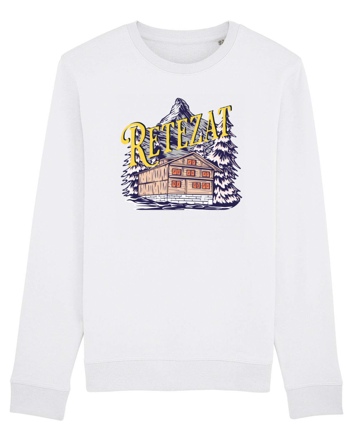 Bluză mânecă lungă Unisex Rise White