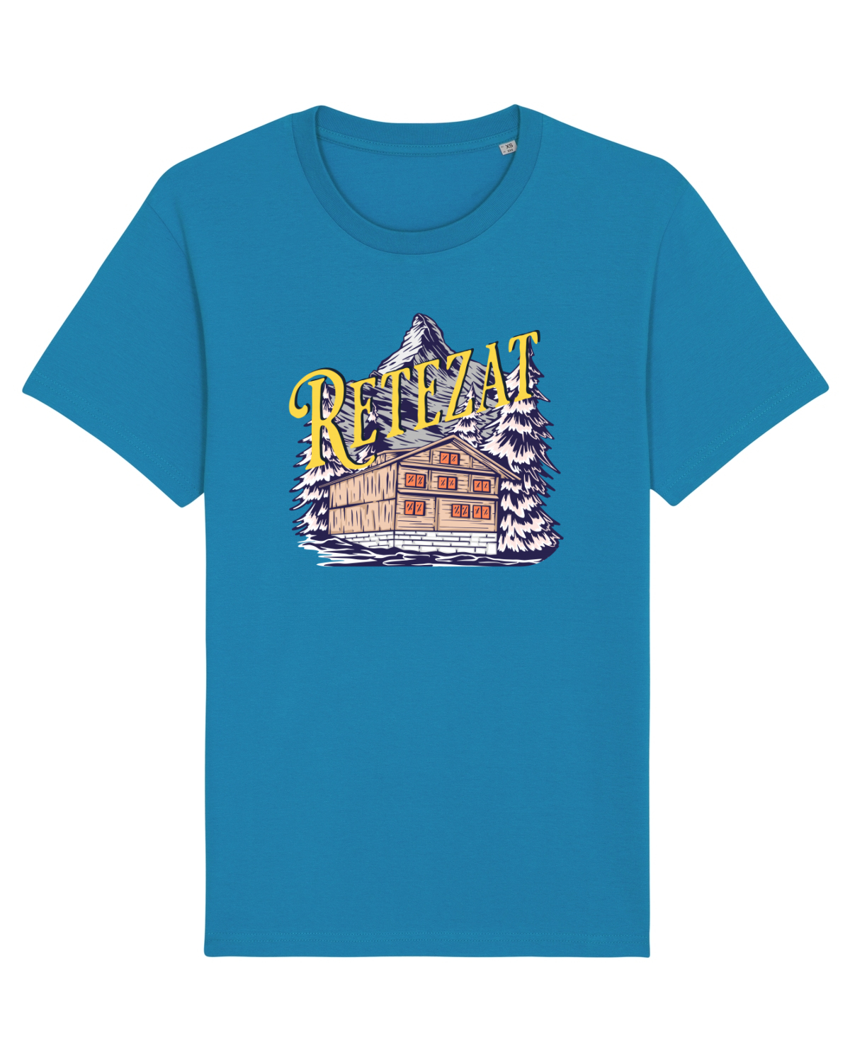 Tricou mânecă scurtă Unisex Rocker Azur