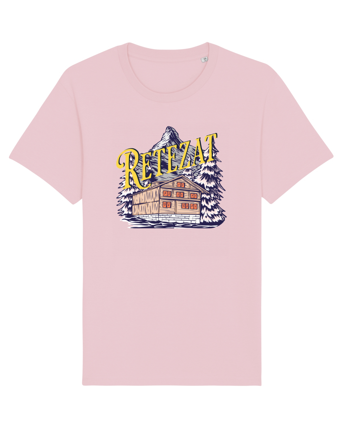 Tricou mânecă scurtă Unisex Rocker Cotton Pink