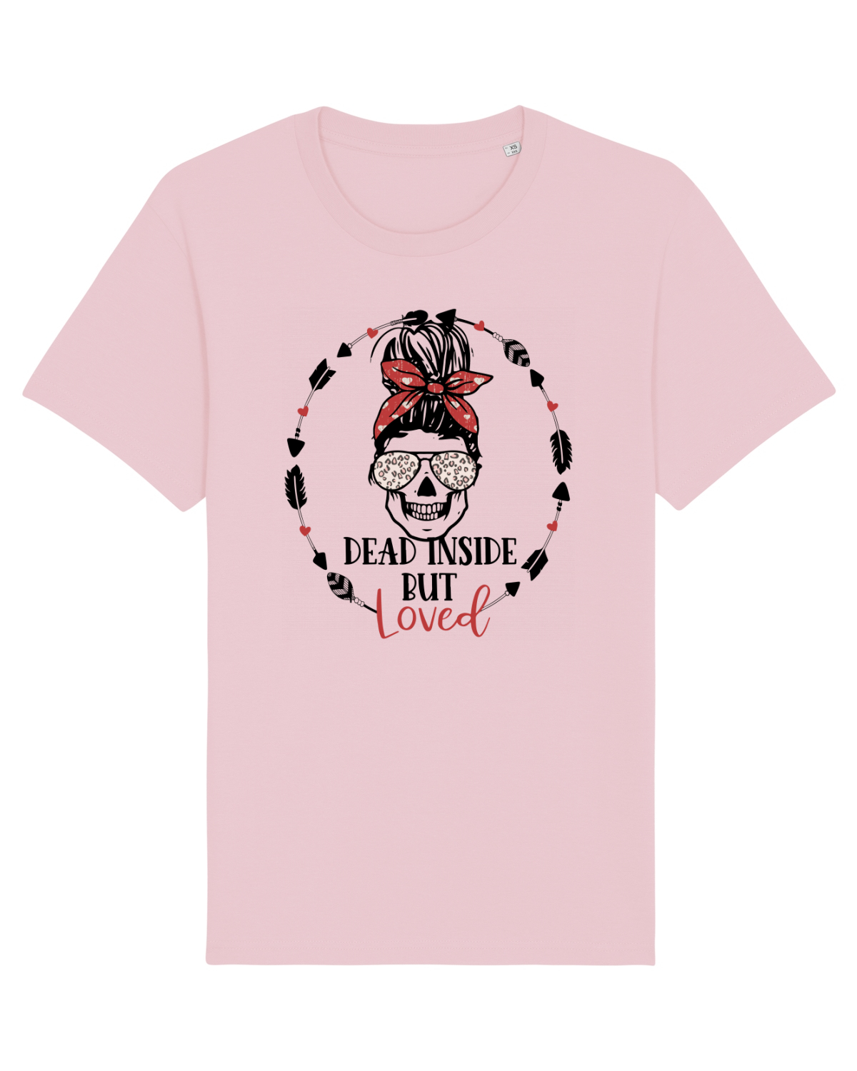 Tricou mânecă scurtă Unisex Rocker Cotton Pink