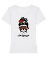 Deadsingle Tricou mânecă scurtă guler larg fitted Damă Expresser