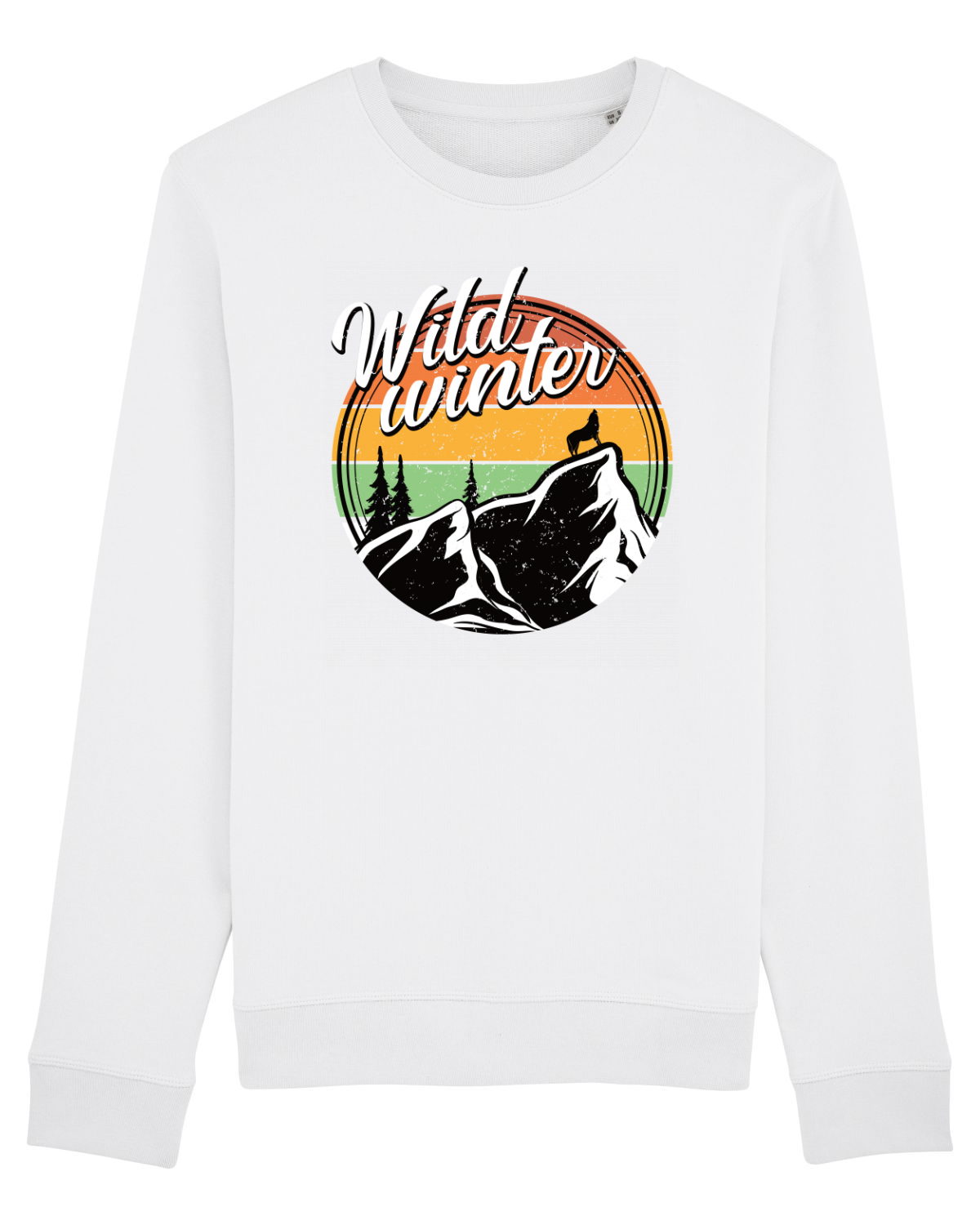 Bluză mânecă lungă Unisex Rise White