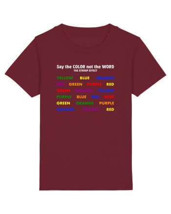 Stroop Effect Burgundy